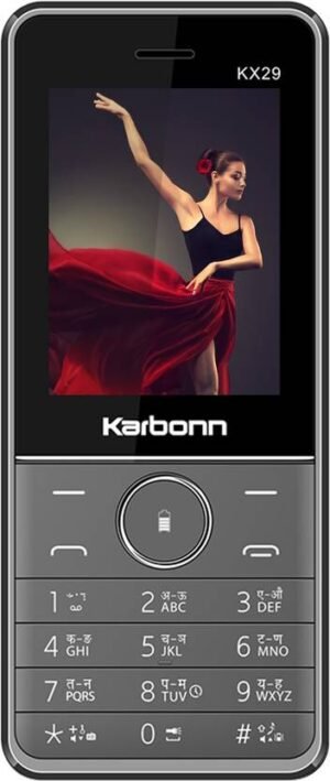 KARBONN KX29 DS Keypad Mobile|3000 mAh Battery|0.3MP Rear Camera|Expandable Upto 32 GB (Black + Grey)
