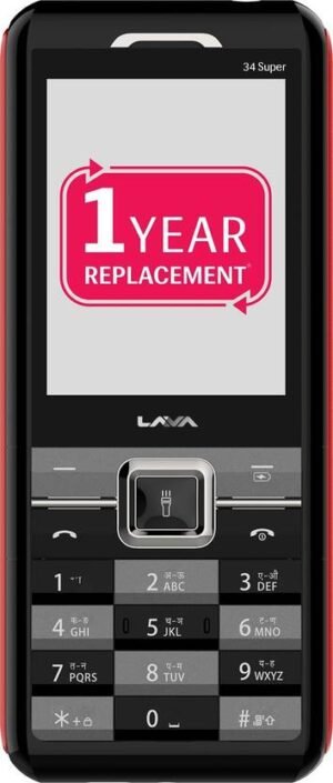 LAVA 34 Plus (Black, Red)