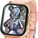 flyhug H6 ULTRA SMART WATCH (Black, Pink Strap, Size : Free Size)
