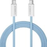 Hammer Type C 1.5 m Length 65W Fast Chraging Cable, Data Sync,Type C to C Cable (Compatible with All Type C enabled devices, Blue, One Cable)