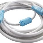 LipiWorld Reversible USB 2.0 2 A 5 m Printer Cable 2.0 USB Cable A Male to B Male Printer Cable (5m) (Compatible with PC, Leptop, White, One Cable)