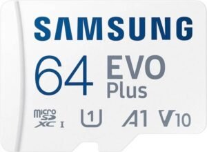 SAMSUNG MB-MC64SA/IN EVO Plus 64 GB MicroSDXC Class 10 160 MB/s Memory Card Compatible with Camera, Computer, Gaming Console, Mobile, Tablet (With Adapter)