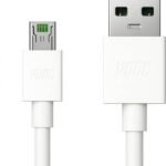 ULTRADART Micro USB Cable 4 A 1 m original MICRO VOOC 20W-5V/4A VOOC CHARGER 7 PIN MICRO USB (Compatible with Oppo F9 Pro, R7, R9 F11 Pro, Realme 3 PRo, White, Green, One Cable)