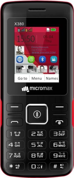 Micromax X380 (Black&Red)