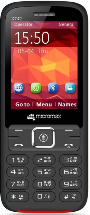Micromax X742 (Black&Red)