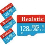 Realstic Micro SD Card – MMC Ultra 128 GB MicroSD Card Class 10 130 MB/s Memory Card Compatible with Mobile, Computer, Tablet
