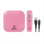 AMYTEL 10100 mAh 18 W Mini Pocket Size Power Bank (Pink, Lithium-ion, Quick Charge 4.0, Power Delivery 2.0, Fast Charging for Earbuds, Trimmer, Mobile, Speaker, Smartwatch, Mobile)
