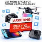 ARKETING MKM 116 PMN 128 128 GB Class 3 Class 10 120 MB/s Memory Card Compatible with Mobile, Tablet, Camera