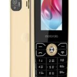 MOTOROLA A50V Dual Sim Keypad Phone|1750 mAh Battery|1.8inch Display|Expandable Upto 32GB (Gold)
