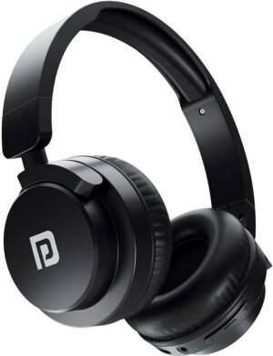 Portronics Muffs M2 Bluetooth Headphones Over Ear,40 Hrs Playtime,40mm Driver,Powerful Bass Bluetooth & Wired (Black, On the Ear)