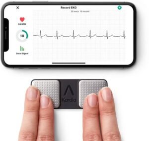 AliveCor KardiaMobile Single Lead - Wireless ECG Device (Gray Strap, Size : NA)