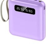 AMYTEL 10000 mAh 18 W Nano Pocket Size Power Bank (Purple, Lithium-ion, Power Delivery 2.0, Power Delivery 3.0, Quick Charge 2.0, Quick Charge 3.0 for Mobile, Earbuds, Smartwatch, Speaker, Tablet, Trimmer)