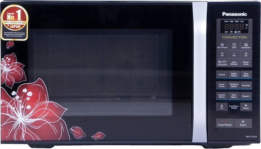 Panasonic 23 L Convection Microwave Oven (NN-CT35LBFDG, Black Floral)