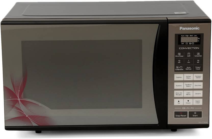 Panasonic 23 L Convection Microwave Oven (NN-CT36HBFDG, Black Mirror Floral)