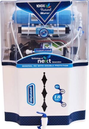 Aquagrand Opel Alkaline + 18 L RO + UV + UF + TDS Water Purifier (Multicolor)