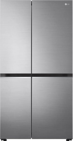 LG 694 L Frost Free Side by Side Refrigerator with Smart Inverter DoorCooling+, Hygiene Fresh+, Express Freeze (Platinum Silver 3, GC-B257SLUV)
