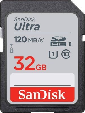 SanDisk SDSDUN4-032G-GN6IN Ultra 32 GB SDHC UHS-I Card Class 10 120 Mbps Memory Card Compatible with Camera