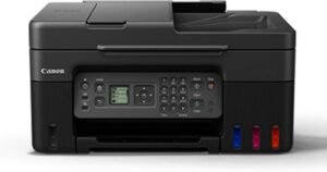 Canon PIXMA MegaTank/Ink Efficient G4770 Multi-function WiFi Color Ink Tank Printer with Black (135 ml) & Color (70 ml) (4 Ink Bottles Included)