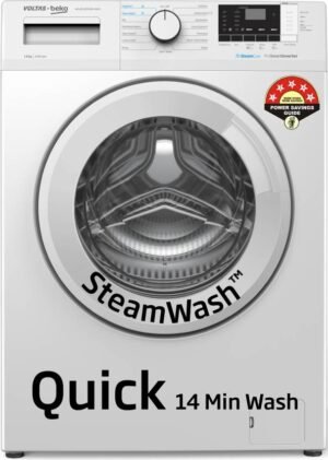 Voltas Beko by A Tata Product 8 kg 5 star Fully Automatic Front Load Washing Machine with In-built Heater White (WFL8012B7JVBKA/WXV)