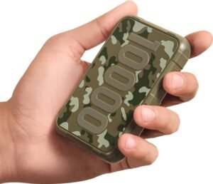 Ambrane 10000 mAh 22.5 W Mini Pocket Size Power Bank (Dark Green, Lithium Polymer, Power Delivery 3.0, Quick Charge 3.0 for Earbuds, Laptop, Mobile, Smartwatch, Tablet, Trimmer)