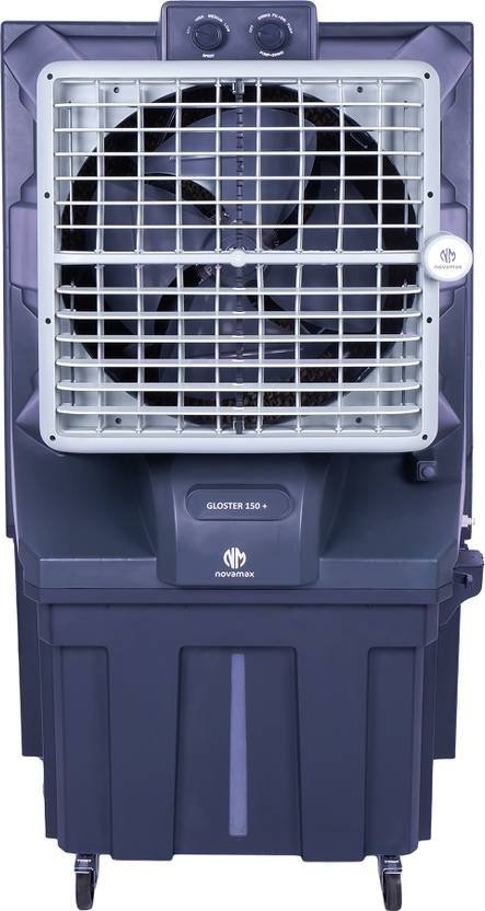 novamax 150 L Desert Air Cooler (Grey, Gloster 150 Plus Auto Swing Technology, Honeycomb Cooling & Powerful Air Throw)