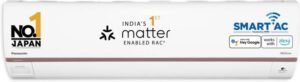 Panasonic 2024 Model 1.5 Ton 5 Star Split Inverter with Wi-fi 7 in 1 Convertible with True AI Mode, Matter Enabled AC (CS-HU18AKYF/CU-HU18AKYF, White)