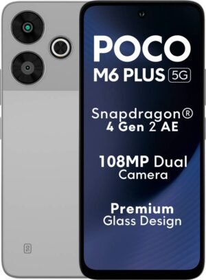 POCO M6 Plus 5G (Ice Silver, 128 GB) (8 GB RAM)