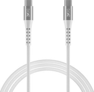 boAt USB Type C Cable 5 A 1.5 m Aluminium Alloy Shell Type-c C600 (Compatible with Any device with Type-c port, White, One Cable)