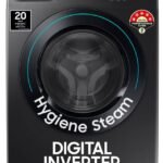 Samsung 9 kg 5 Star, Hygiene Steam Fully Automatic Front Load Washing Machine with In-built Heater Black (WW90T4040CB1TL)