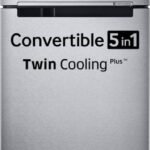 Samsung 385 L Frost Free Double Door 2 Star Convertible Refrigerator with Digital Inverter, Convertible 5-in-1 and Display (Refined Inox, RT42C5532S9/HL)