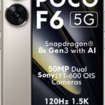POCO F6 5G (Titanium, 256 GB) (12 GB RAM)