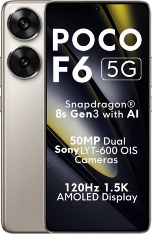 POCO F6 5G (Titanium, 256 GB) (12 GB RAM)