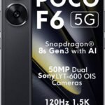 POCO F6 5G (Black, 256 GB) (12 GB RAM)