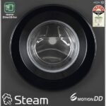 LG 9 kg 5 Star, Inverter Direct Drive Technology, 6 Motion DD, Reduce germs & allergens with steam cycles, In-built Heater, Touch Panel Fully Automatic Front Load Washing Machine with In-built Heater Black, Grey (FHB1209Z2M)