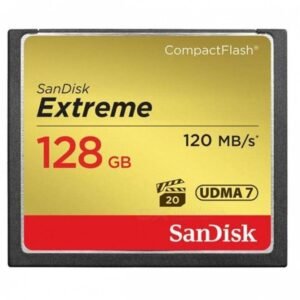 SanDisk SDCFXSB-128G-G46 EXTREME 128 GB Compact Flash UDMA 7 120 MB/s Memory Card Compatible with Camera
