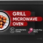 LG 20 L i-Wave Technology, Indian Cuisine, Auto Cook Menu, Steam Clean, Anti-Bacterial Cavity & Health plus Menu Grill Microwave Oven (MH2044DB, Black)