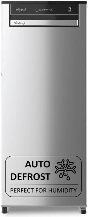 Whirlpool 192 L Direct Cool Single Door 3 Star Refrigerator (Radiant Steel-Z, 215 VMPRO PRM 3S RADIANT STEEL-Z)