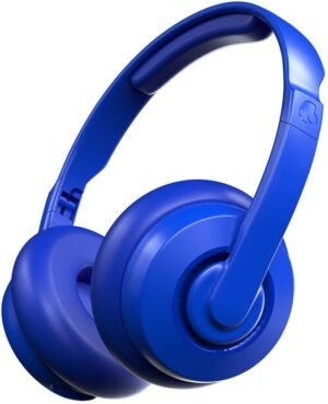 Skullcandy Cassette 40mm drivers 22Hrs Playtime+Rapid Charge Collapsible Design,Lightweight Bluetooth (Blue, On the Ear)