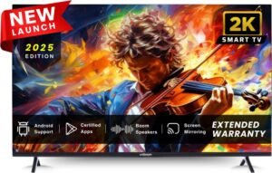 Uniboom ULTIMA 108 cm (43 inch) Full HD LED Smart Android TV 2025 Edition with 30W Sonic Boom Speakers- Aura Vision+ Display - Mobile Screen Cast - 1000+ Smart Apps - Games (43S-ULTIMA)