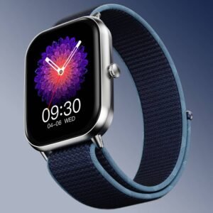 Fire-Boltt Hunter Nyluxe 51.1mm (2.01) HD Display Buetooth Calling with Single Chipset Smartwatch (Cyan Strap, Free Size)