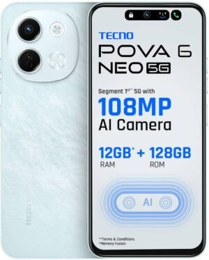 Tecno Pova 6 Neo 5G (Azure Sky, 128 GB) (6 GB RAM)