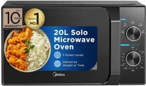 Midea 20 L Solo Microwave Oven (MMO20CXA-MMPEBK, Black)