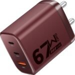 boAt 67 W GaN 3 A Wall Charger for Mobile (Monarch Red)