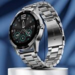 Fire-Boltt Talk 35.3mm (1.39) Bluetooth Calling with SpO2, Metal Body & Luxury Design Smartwatch (Silver C Strap, 46)