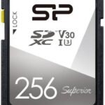 Silicon Power SP256GBSDXCV3V10 Superior 256 GB SDXC UHS-I Card Class 10 100 MB/s Memory Card Compatible with Camera