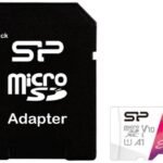 Silicon Power SP064GBSTXBV1V20SP Elite 64 GB MicroSD Card Class 10 100 MB/s Memory Card Compatible with Camera