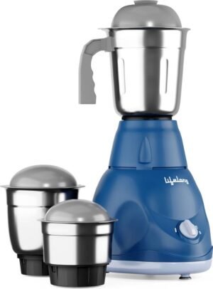 Lifelong Power Pro 500 W Mixer Grinder (LLMG24 | 3 Jars | Blue)