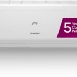 Godrej 2025 Model 2 Ton 3 Star Split Inverter 5-In-1-Convertible Cooling with Heavy Duty Cooling And Pure Air Filter AC (AC 2.0T EI 24I3T WZS, White)