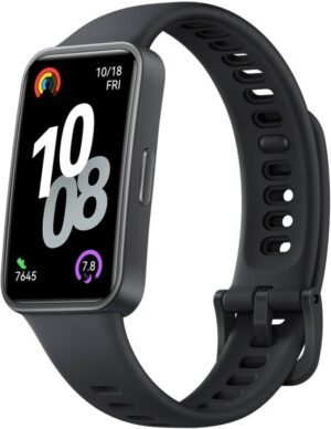 Huawei Band 10,AI Fitness Monitoring,Sleep Analysis,Emotional Wellbeing Assistant (Black Strap, Size : Free size)
