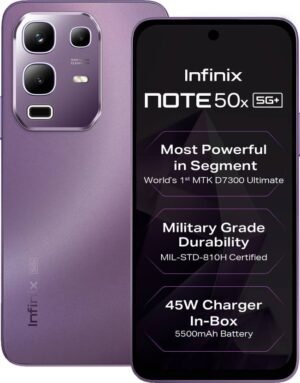 Infinix Note 50x 5G+ 45W Charger In the Box & AI (Enchanted Purple, 128 GB) (8 GB RAM)